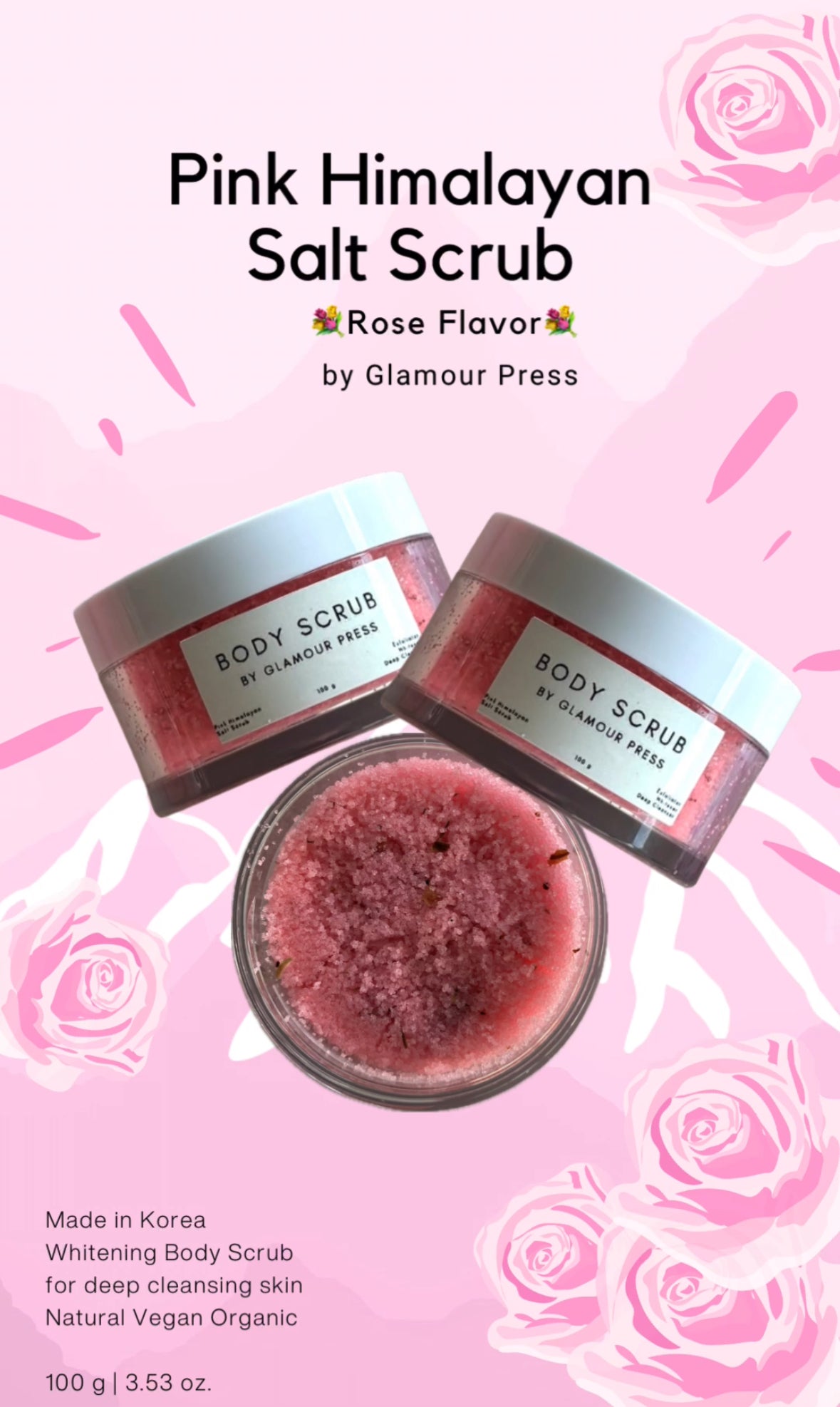 Pink Himalayan Rose Body Scrub - 100 gr